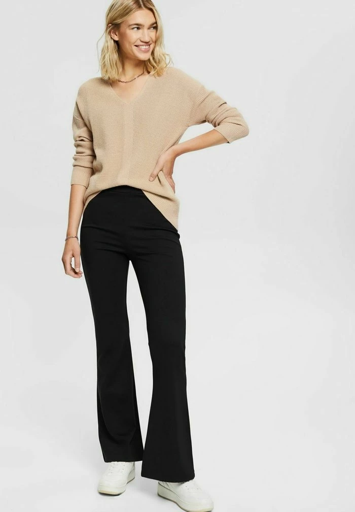Edc By Esprit V-NECK STRUCTURE SWEATER - Jumper - Beige 6 Edc By Esprit V-NECK STRUCTURE SWEATER - Jumper - Beige - Image 6