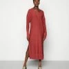 Edc By Esprit VNECK DRESS - Jumper Dress - Terracotta