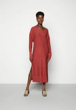 Edc By Esprit VNECK DRESS - Jumper Dress - Terracotta