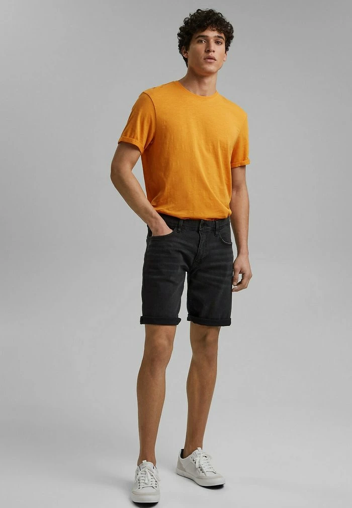 Edc By Esprit Denim Shorts - Black Dark Washed 2 Edc By Esprit Denim Shorts - Black Dark Washed - Image 2