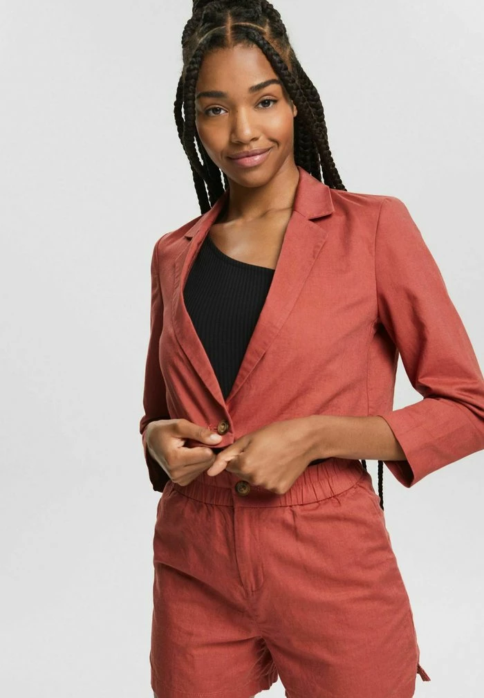 Edc By Esprit Blazer - Terracotta 1 Edc By Esprit Blazer - Terracotta
