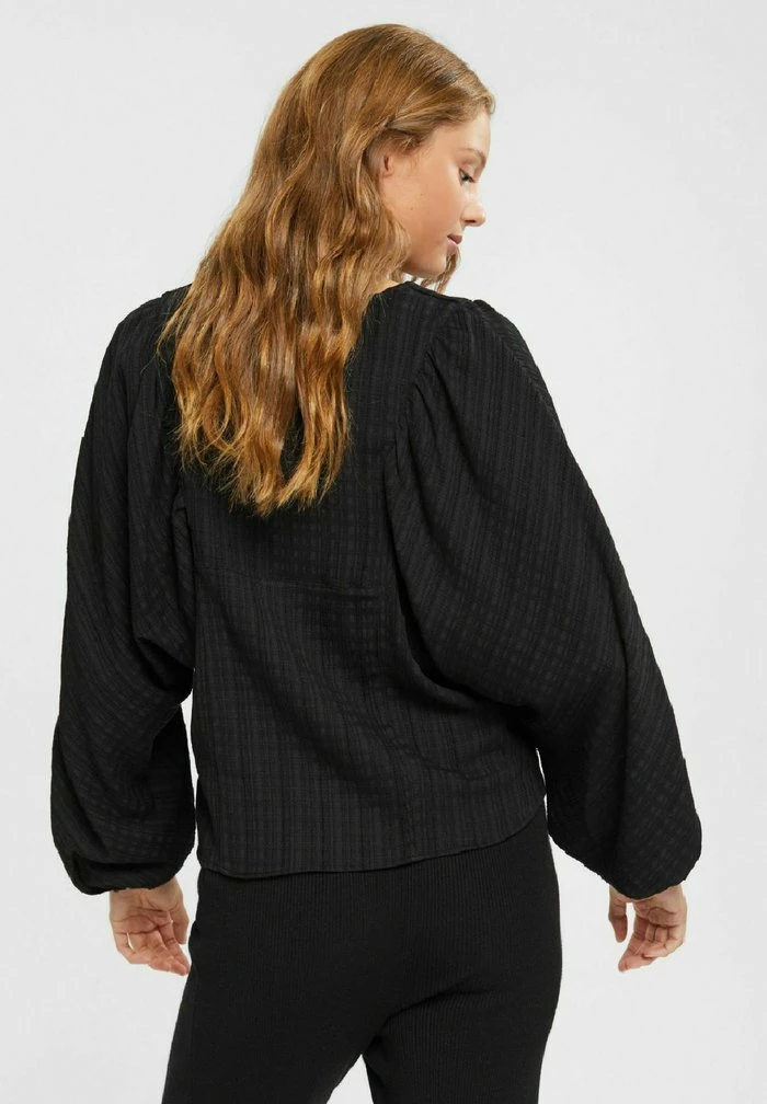 Edc By Esprit Blouse - Black 3 Edc By Esprit Blouse - Black - Image 3