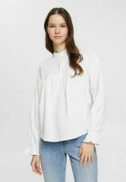 Edc By Esprit GERÜSCHTEN ÄRMELBÜNDCHEN - Blouse - White