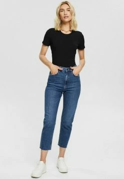 Edc By Esprit Straight Leg Jeans - Blue Dark Wash