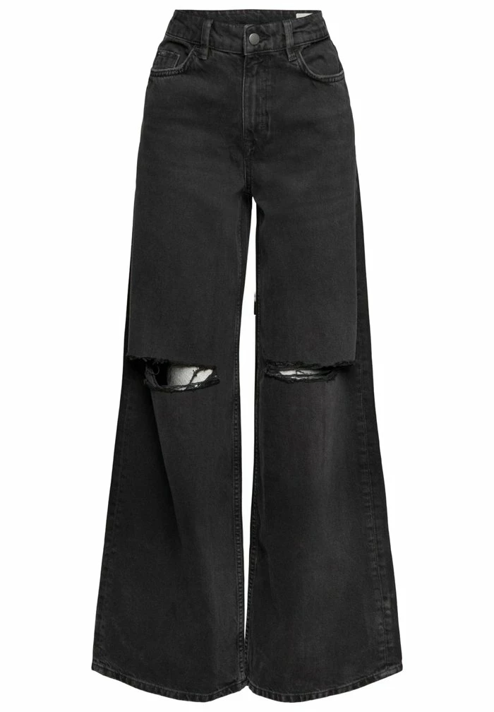 Edc By Esprit Flared Jeans - Black Dark Wash 5 Edc By Esprit Flared Jeans - Black Dark Wash - Image 5