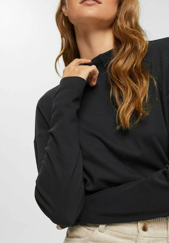 Edc By Esprit LONGSLEEVE - Long Sleeved Top - Black 4 Edc By Esprit LONGSLEEVE - Long Sleeved Top - Black - Image 4