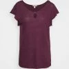 Edc By Esprit Basic T-shirt - Bordeaux Red