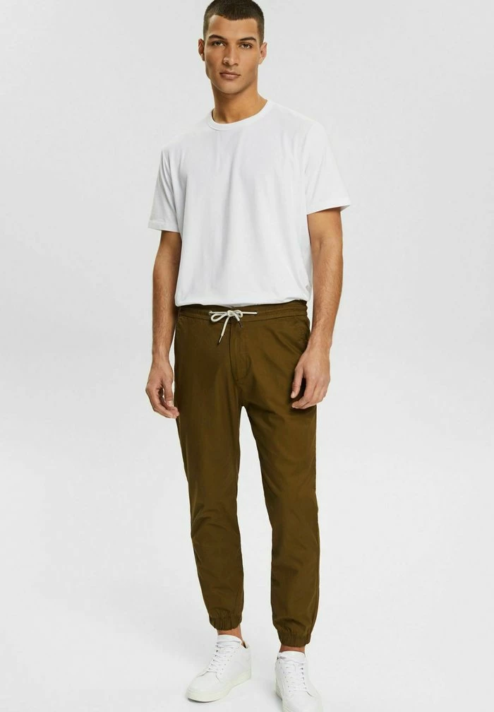 Edc By Esprit LEICHTE - Tracksuit Bottoms - Dark Khaki 2 Edc By Esprit LEICHTE - Tracksuit Bottoms - Dark Khaki - Image 2