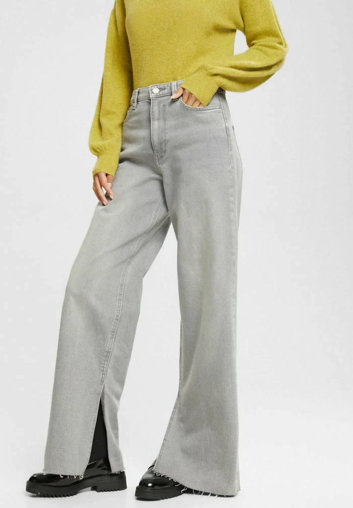 Edc By Esprit Flared Jeans - Grey Medium Washed 1 Edc By Esprit Flared Jeans - Grey Medium Washed