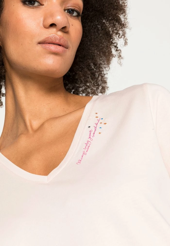 Edc By Esprit Print T-shirt - Dusty Nude 5 Edc By Esprit Print T-shirt - Dusty Nude - Image 5