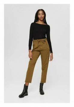 Edc By Esprit Trousers - Khaki Green