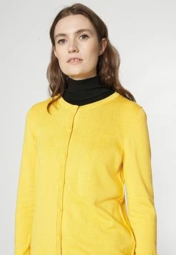 Edc By Esprit BASIC CREWNECK - Cardigan - Yellow -edc by Esprit Shop 71a674252d9f4f218a622c5b47e07659