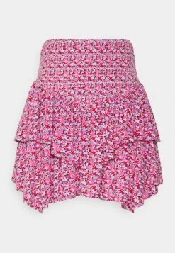 Edc By Esprit SMOCKING - Mini Skirt - Off White