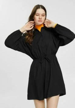Edc By Esprit MIT DURCHZUGBAND - Shirt Dress - Black