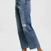 Edc By Esprit Straight Leg Jeans - Blue Dark Washed