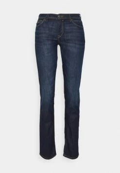 Edc By Esprit LOW RISE - Straight Leg Jeans - Blue Dark Wash -edc by Esprit Shop 738c2ff4a1744d6c8398e3a44ed7bdda