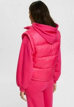 Edc By Esprit Waistcoat - Pink Fuchsia -edc by Esprit Shop 73d591d79b064d98b65614fcb0250d1a