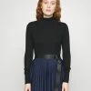 Edc By Esprit MOCK NECK SWEATER - Jumper - Black