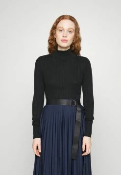 Edc By Esprit MOCK NECK SWEATER - Jumper - Black