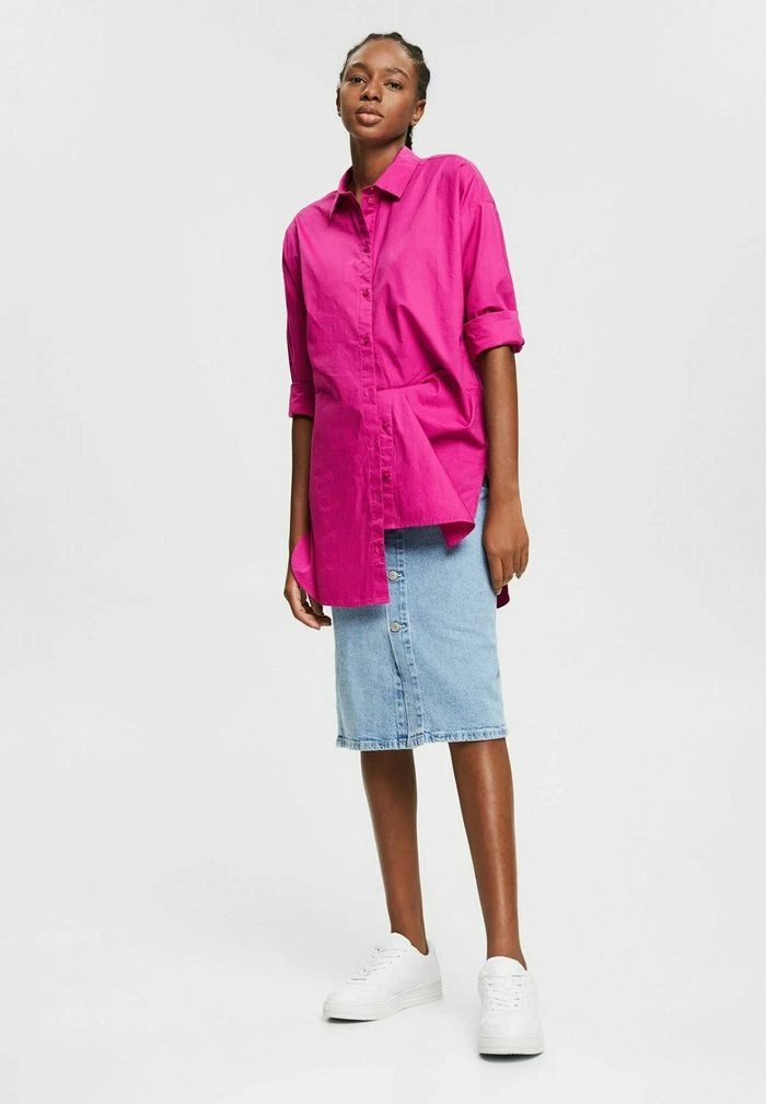 Edc By Esprit OVERSIZED - Button-down Blouse - Pink Fuchsia 2 Edc By Esprit OVERSIZED - Button-down Blouse - Pink Fuchsia - Image 2