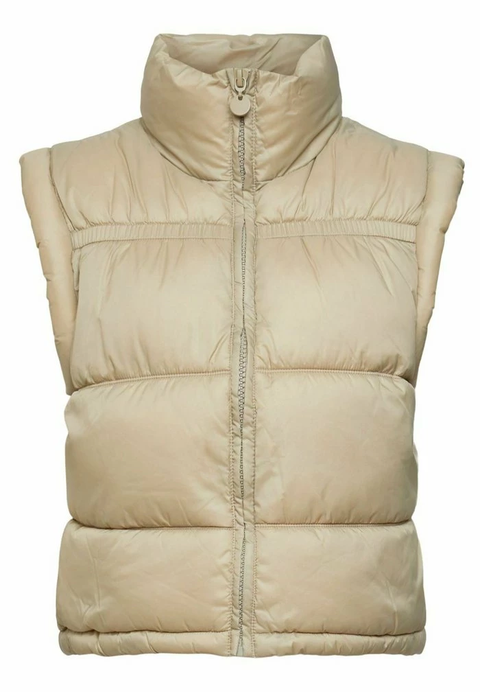 Edc By Esprit Waistcoat - Pale Khaki 5 Edc By Esprit Waistcoat - Pale Khaki - Image 5