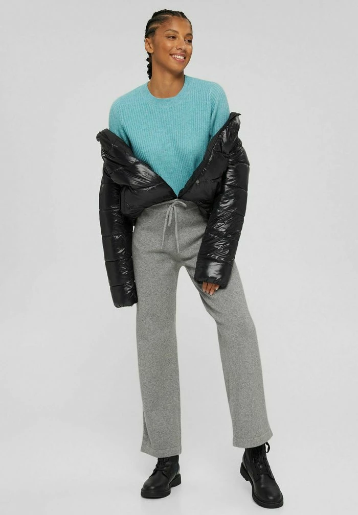 Edc By Esprit FITTED PUFFY - Jumper - Light Aqua Green 2 Edc By Esprit FITTED PUFFY - Jumper - Light Aqua Green - Image 2