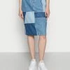 Edc By Esprit SKIRT - Denim Skirt - Blue Medium Wash