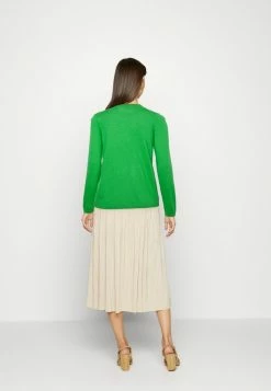 Edc By Esprit BASIC V-NECK - Jumper - Green -edc by Esprit Shop 77fc8fc7820a4f049cfddbd71bb0439a