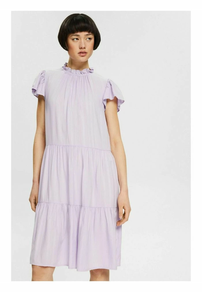 Edc By Esprit RÜSCHEN-KRAGEN, LENZING™ ECOVERO™ - Day Dress - Lavender 5 Edc By Esprit RÜSCHEN-KRAGEN, LENZING™ ECOVERO™ - Day Dress - Lavender - Image 5