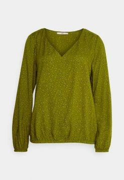 Edc By Esprit FLUID BUBBLEHEM BLOUSE PRINTED - Blouse - Khaki Green 10 Edc By Esprit FLUID BUBBLEHEM BLOUSE PRINTED - Blouse - Khaki Green -edc by Esprit Shop 78fe4e9d2a19400aa33db1a31bdf735a