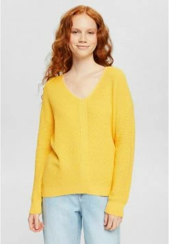 Edc By Esprit MIT V-AUSSCHNITT - Jumper - Yellow