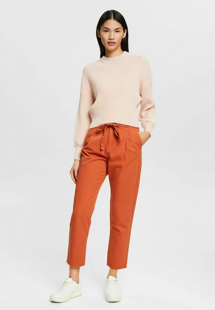 Edc By Esprit MIT BINDEGÜRTEL - Trousers - Toffee 2 Edc By Esprit MIT BINDEGÜRTEL - Trousers - Toffee - Image 2