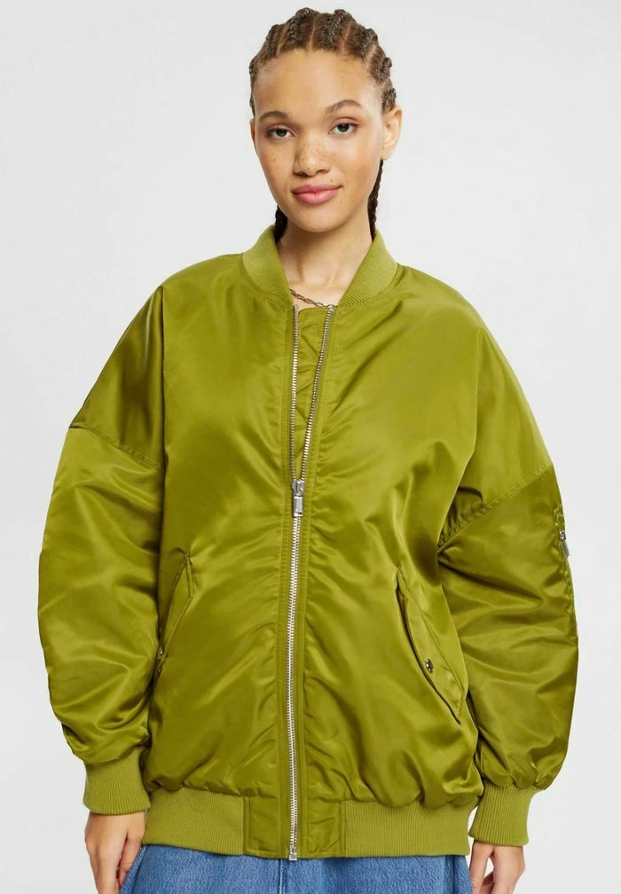 Edc By Esprit BOMBERJACKET - Bomber Jacket - Olive 1 Edc By Esprit BOMBERJACKET - Bomber Jacket - Olive