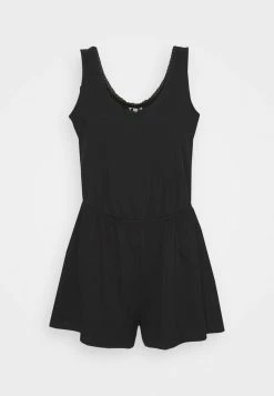 Edc By Esprit SLUB CROCHE - Jumpsuit - Black