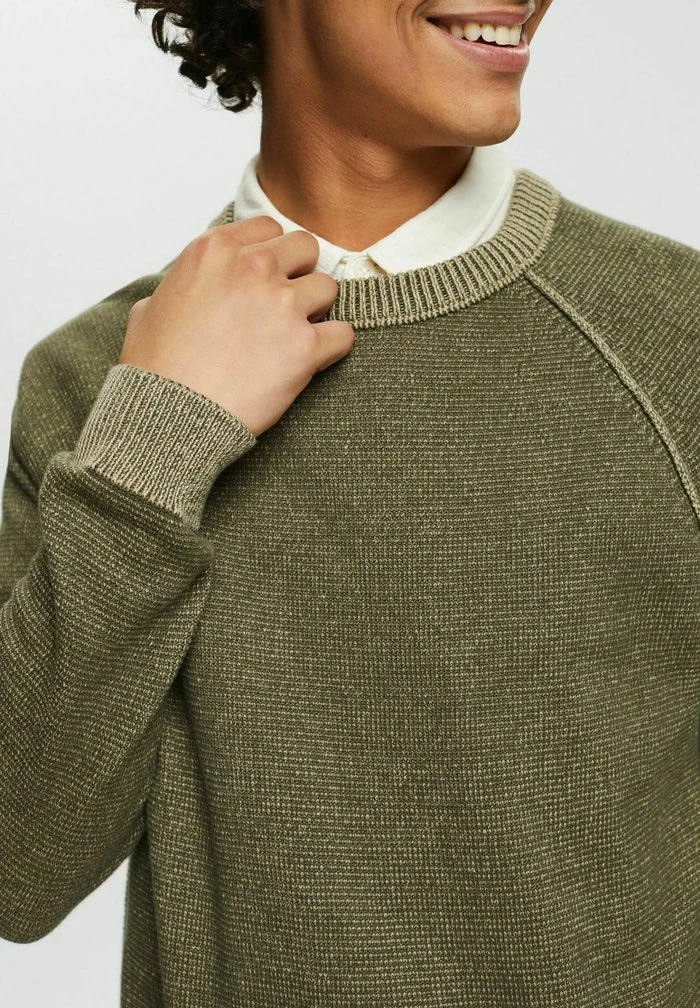 Edc By Esprit MELIERTER - Jumper - Dark Khaki 4 Edc By Esprit MELIERTER - Jumper - Dark Khaki - Image 4