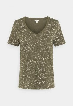 Edc By Esprit AOP - Print T-shirt - Khaki