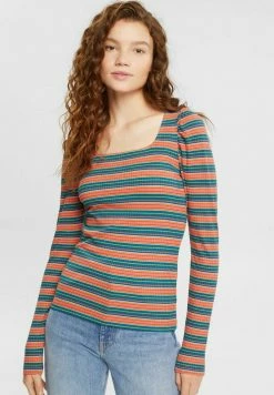 Edc By Esprit VOL SLEEVE - Long Sleeved Top - Coral