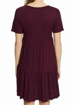Edc By Esprit Jersey Dress - Bordeaux Red -edc by Esprit Shop 7c7c43696fc94e8087219caf310b1666