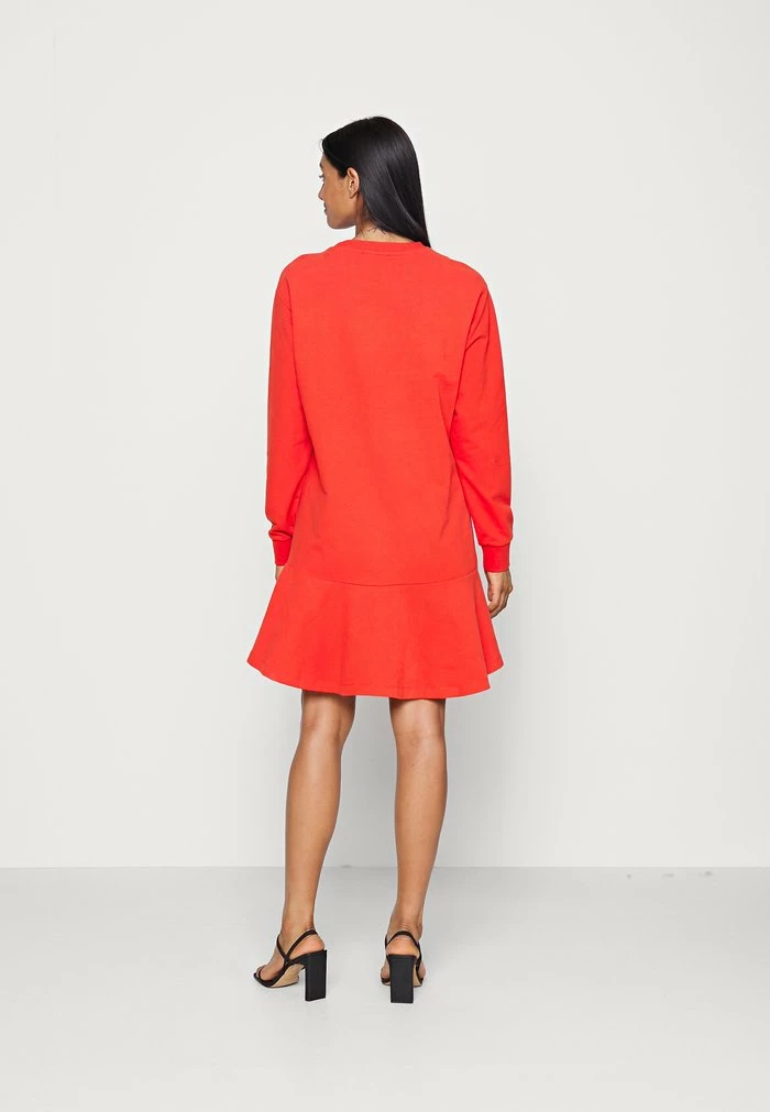 Edc By Esprit DRESS - Jumper Dress - Orange Red 3 Edc By Esprit DRESS - Jumper Dress - Orange Red - Image 3