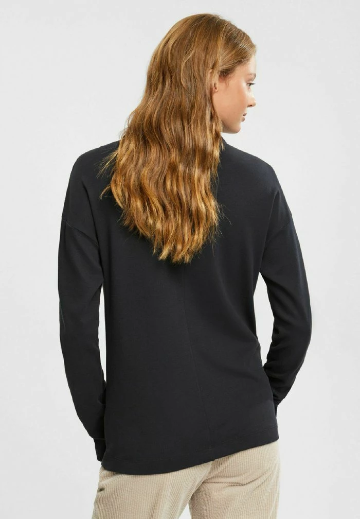 Edc By Esprit LONGSLEEVE - Long Sleeved Top - Black 3 Edc By Esprit LONGSLEEVE - Long Sleeved Top - Black - Image 3