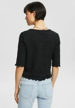 Edc By Esprit MIT KNOPFLEISTE - Blouse - Black -edc by Esprit Shop 7da34439d6c2441b9a0f7142ad1b238d