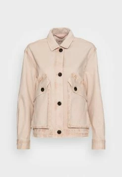 Edc By Esprit BIG POCKET - Denim Jacket - Dusty Nude