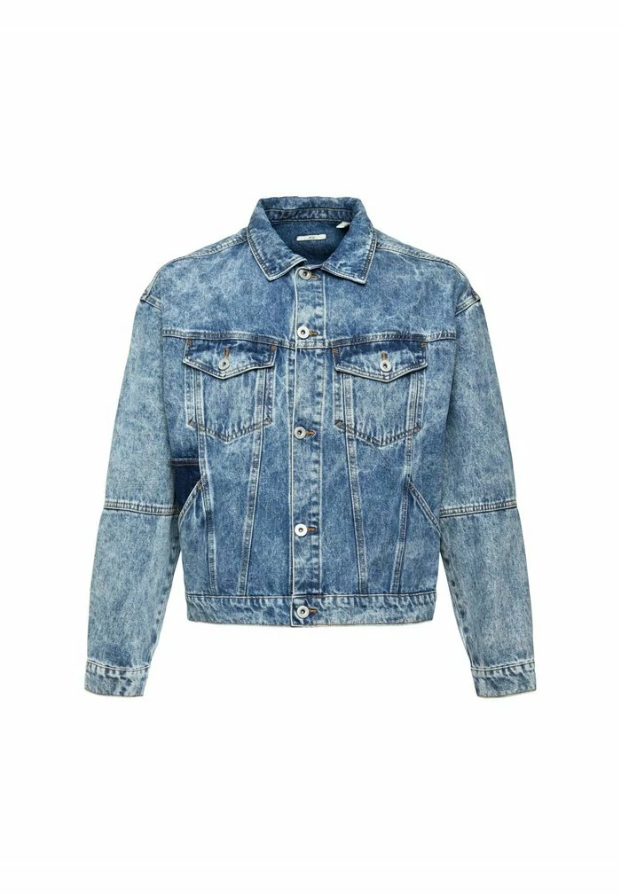 Edc By Esprit Denim Jacket - Blue Medium Washed 6 Edc By Esprit Denim Jacket - Blue Medium Washed - Image 6