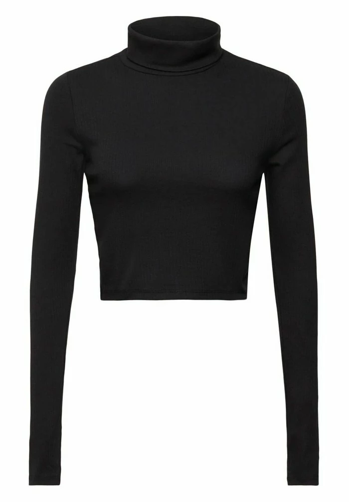Edc By Esprit MIT ROLLKRAGEN - Long Sleeved Top - Black 6 Edc By Esprit MIT ROLLKRAGEN - Long Sleeved Top - Black - Image 6