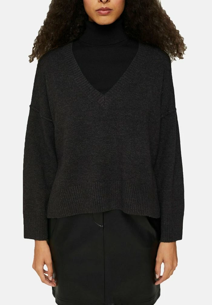 Edc By Esprit SWEATER - Jumper - Black 5 Edc By Esprit SWEATER - Jumper - Black - Image 5