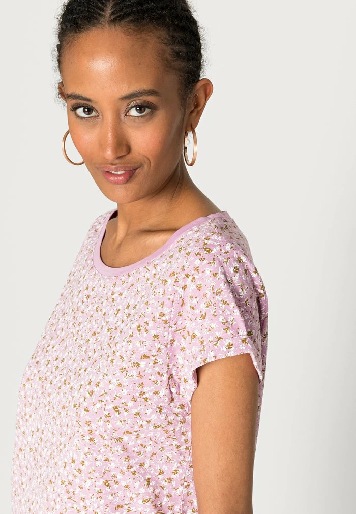 Edc By Esprit Print T-shirt - Lilac 5 Edc By Esprit Print T-shirt - Lilac - Image 5