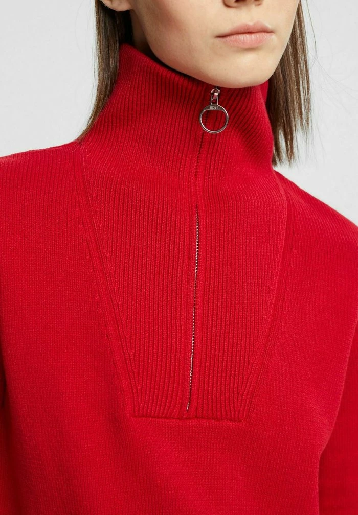 Edc By Esprit TROYER STRIPE S - Jumper - Dark Red 4 Edc By Esprit TROYER STRIPE S - Jumper - Dark Red - Image 4