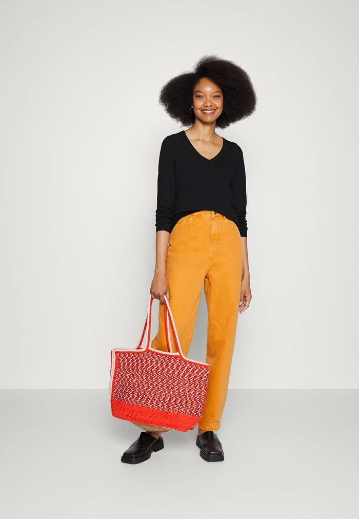 Edc By Esprit BASIC V-NECK - Jumper - Black 2 Edc By Esprit BASIC V-NECK - Jumper - Black - Image 2