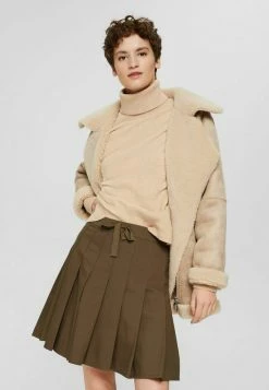 Edc By Esprit A-line Skirt - Dark Khaki