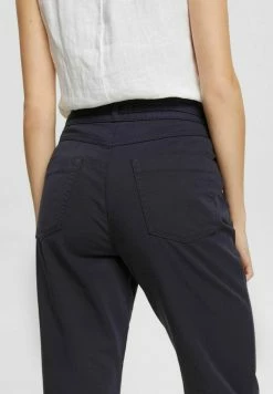 Edc By Esprit MIT BINDEGÜRTEL - Trousers - Navy -edc by Esprit Shop 8191cc6524f1470294d86243a7182556